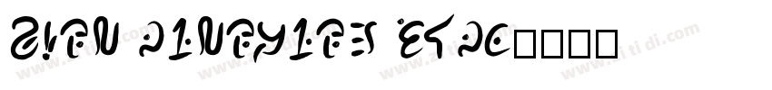 Sign Language Bold字体转换